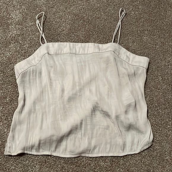 Urban Outfitters Silver Silk Tank - Picture 1 of 2